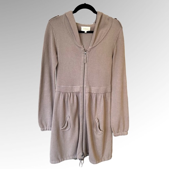 Shae Dresses Shae By Anthropology Knit Full Zip Hooded Dress Size M Poshmark